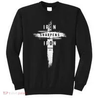Iron Sharpens Iron Proverbs 2717 Christian Sweatshirt thumb 0