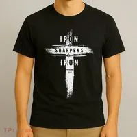 Iron Sharpens Iron Proverbs 2717 Christian T-Shirt thumb 3