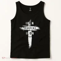 Iron Sharpens Iron Proverbs 2717 Christian Tank Top thumb 2