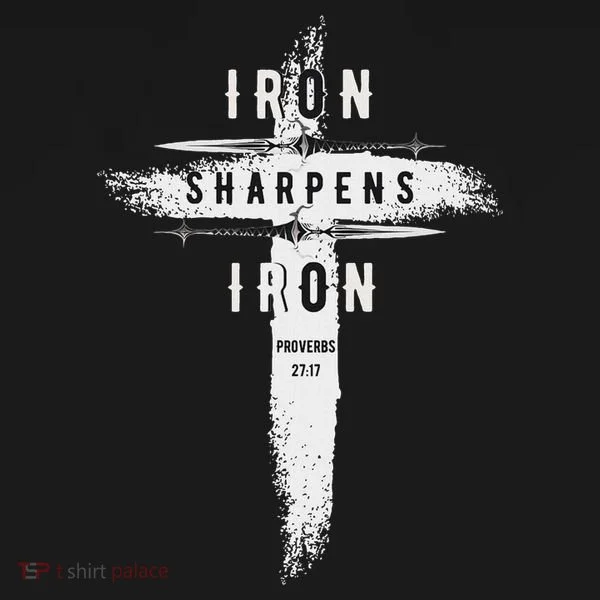 Iron Sharpens Iron Proverbs 2717 Christian Tank Top
