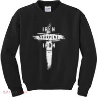 Iron Sharpens Iron Proverbs 2717 Christian Kids Sweatshirt thumb 0