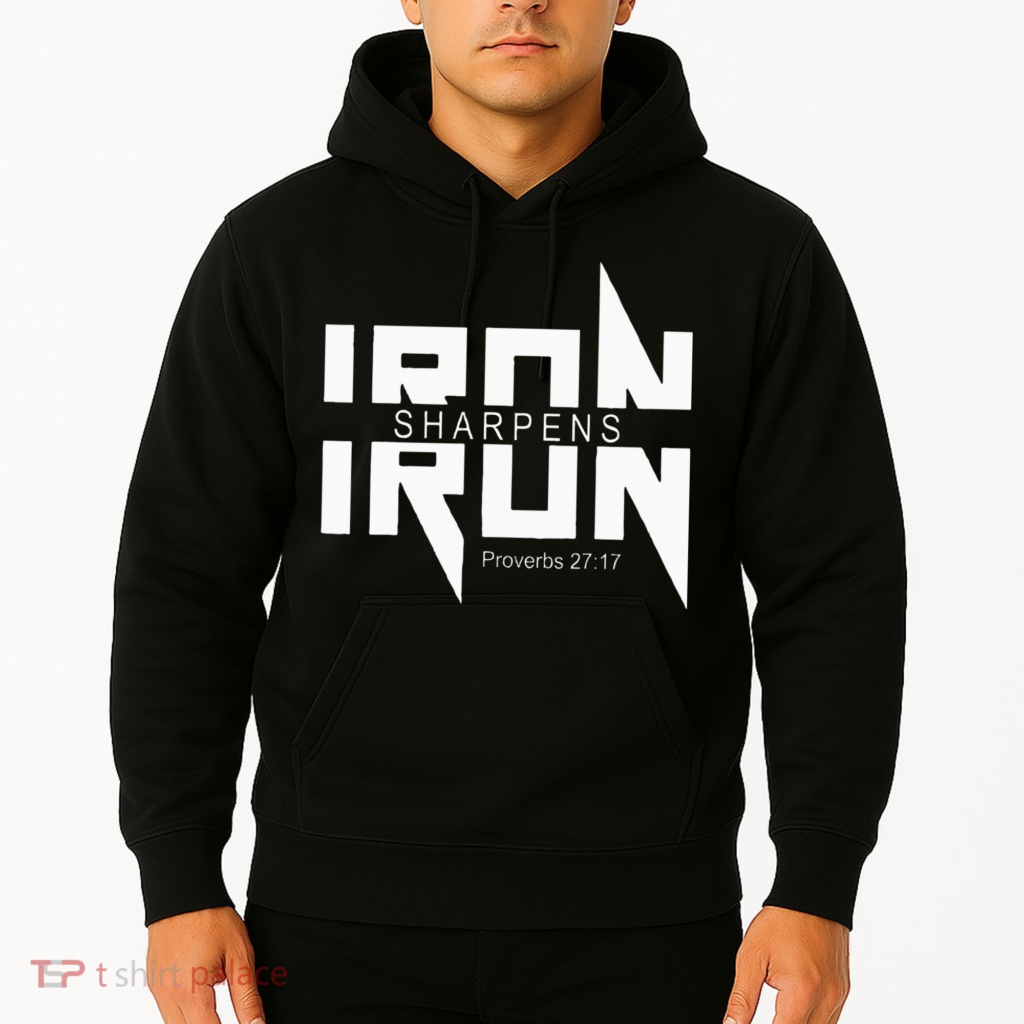 Iron Sharpens Iron Bible Jesus Faith Religious Christian Hoodie