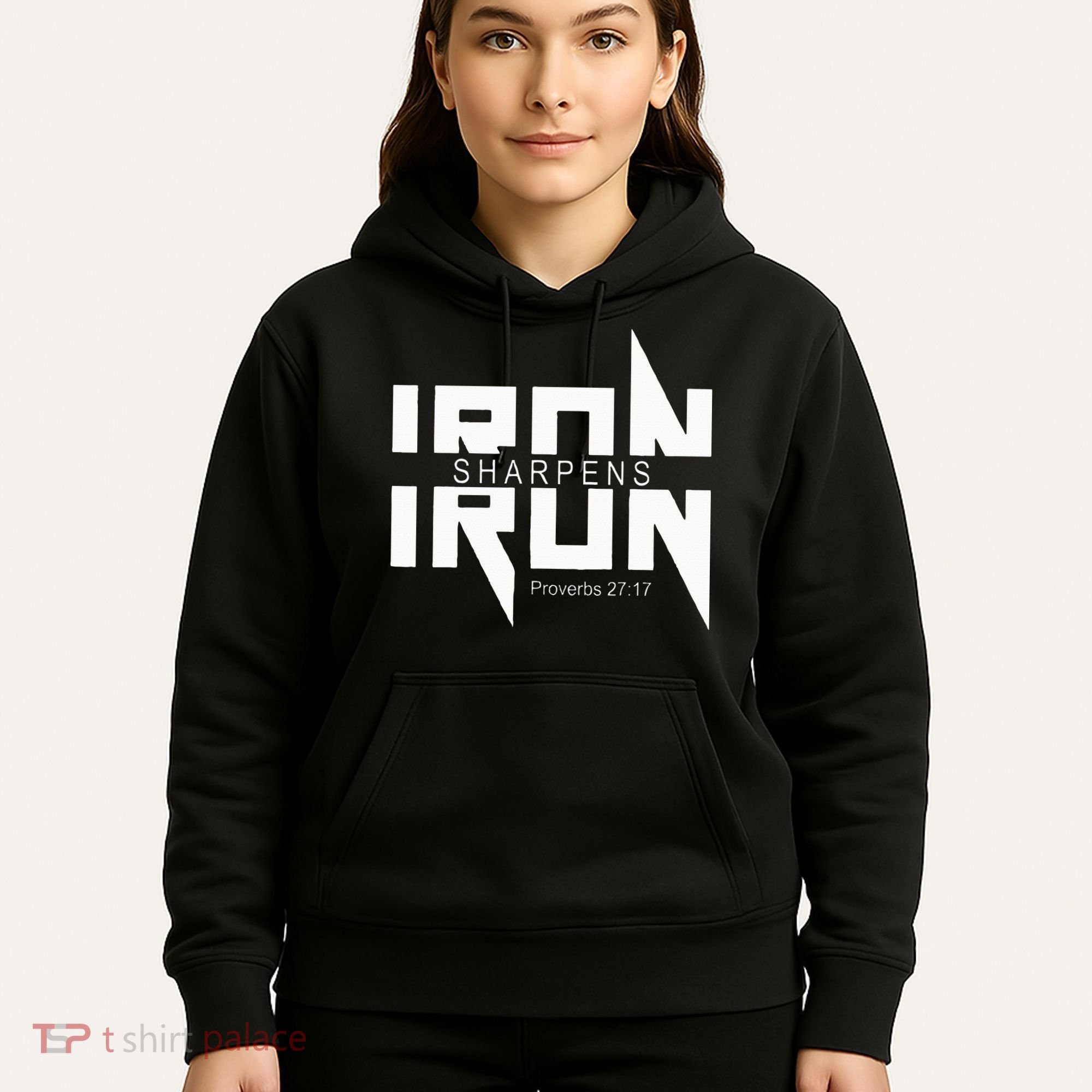 Iron Sharpens Iron Bible Jesus Faith Religious Christian Hoodie