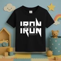 Iron Sharpens Iron Bible Jesus Faith Religious Christian Toddler T-Shirt thumb 3