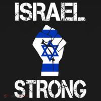 Israel Strong I Stand With Israel Israeli Flag Support Apron thumb 3