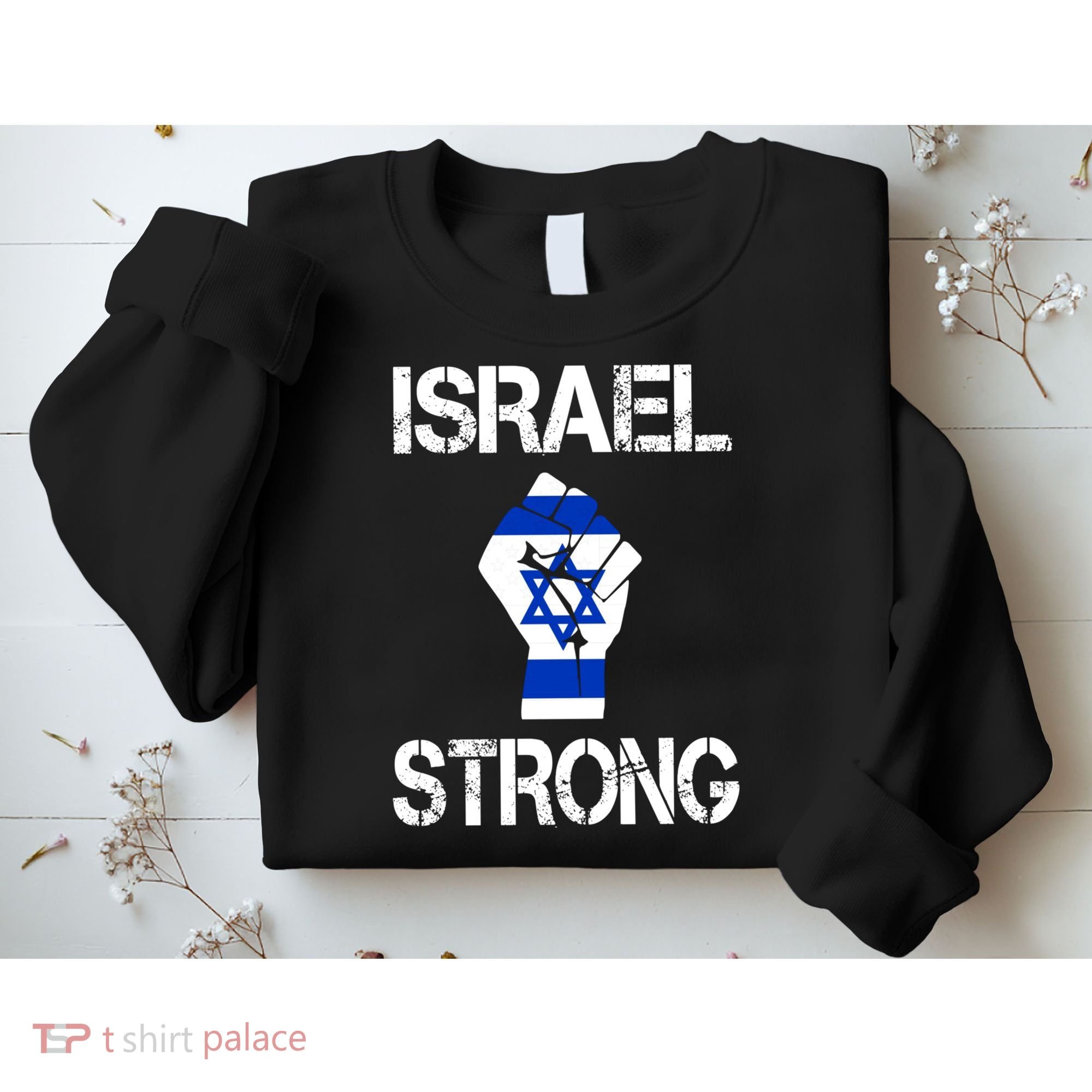 Israel Strong I Stand With Israel Israeli Flag Support Sweatshirt