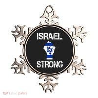 Israel Strong I Stand With Israel Israeli Flag Support Ornament thumb 0