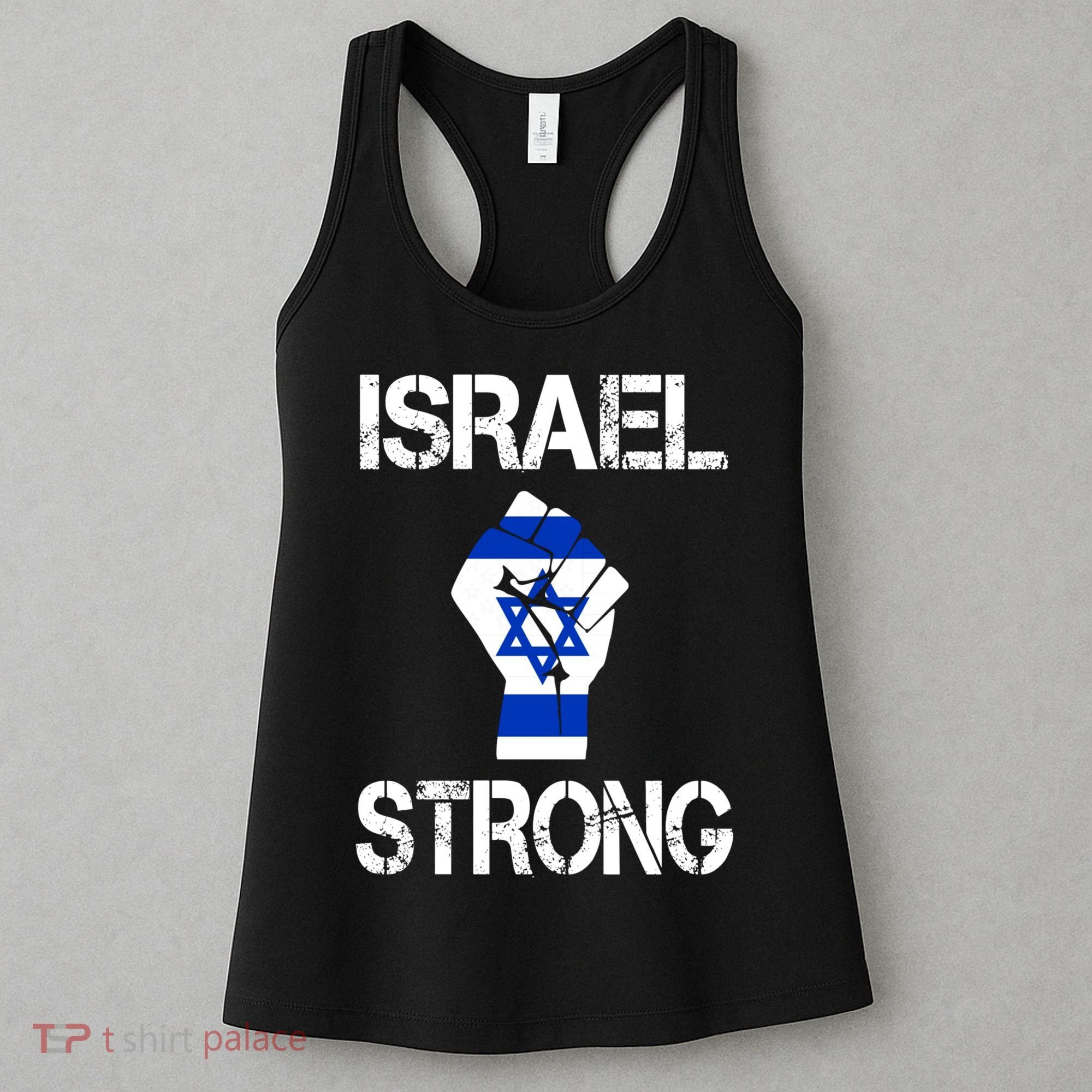 Israel Strong I Stand With Israel Israeli Flag Support Women's Tank Top