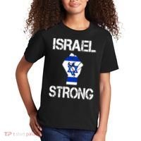 Israel Strong I Stand With Israel Israeli Flag Support Kids T-Shirt thumb 2