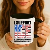 I Support ICE US Immigration And Customs Enforcement Coffee Mug thumb 3
