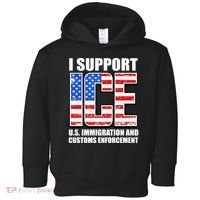 I Support ICE US Immigration And Customs Enforcement Toddler Hoodie thumb 0