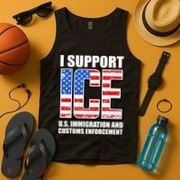 I Support ICE US Immigration And Customs Enforcement Tank Top thumb 4