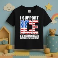I Support ICE US Immigration And Customs Enforcement Toddler T-Shirt thumb 3