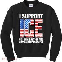 I Support ICE US Immigration And Customs Enforcement Kids Sweatshirt thumb 0