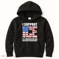 I Support ICE US Immigration And Customs Enforcement Kids Hoodie thumb 0