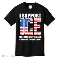 I Support ICE US Immigration And Customs Enforcement Kids T-Shirt thumb 0