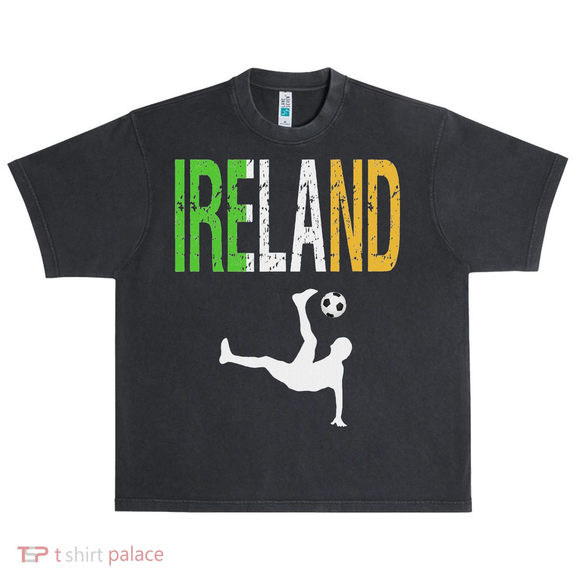 Ireland Soccer Irish Football Urban Oversized Heavyweight T-Shirt