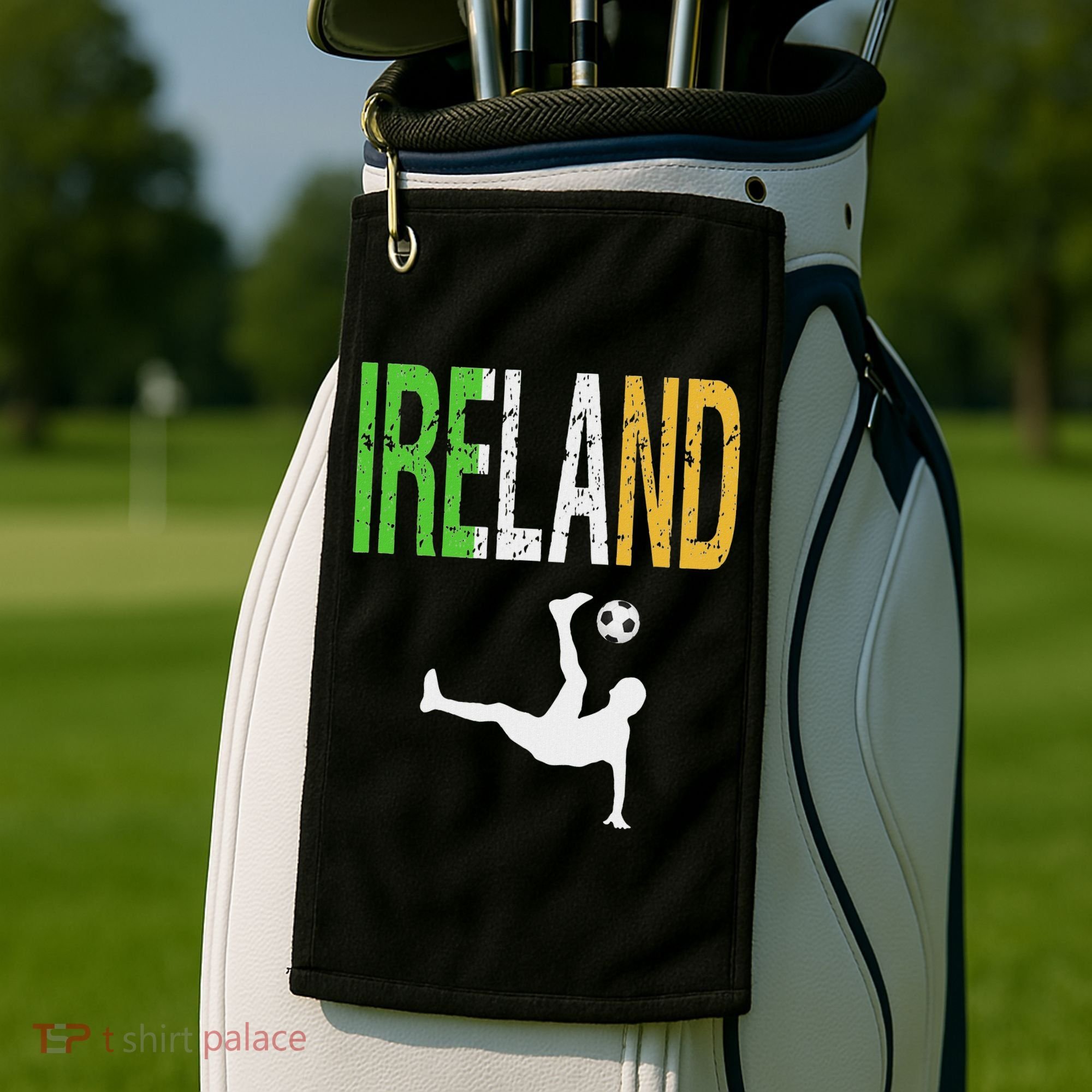 Ireland Soccer Irish Football Golf Towel