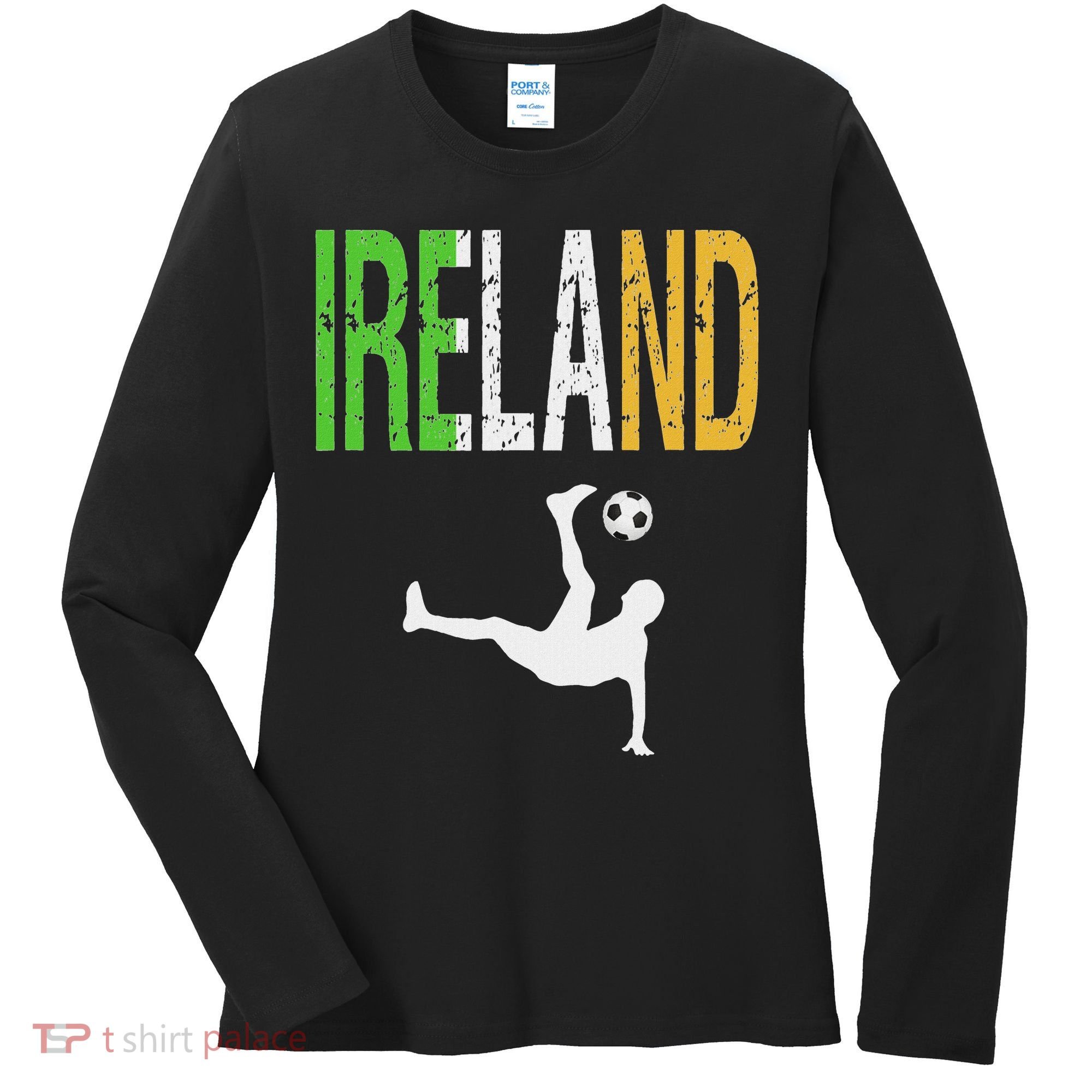 Ireland Soccer Irish Football Women's Long Sleeve Shirt
