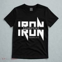 Iron Sharpens Iron Bible Jesus Faith Religious Christian T-Shirt thumb 5