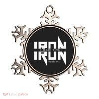 Iron Sharpens Iron Bible Jesus Faith Religious Christian Ornament thumb 0