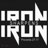 Iron Sharpens Iron Bible Jesus Faith Religious Christian Ornament thumb 1