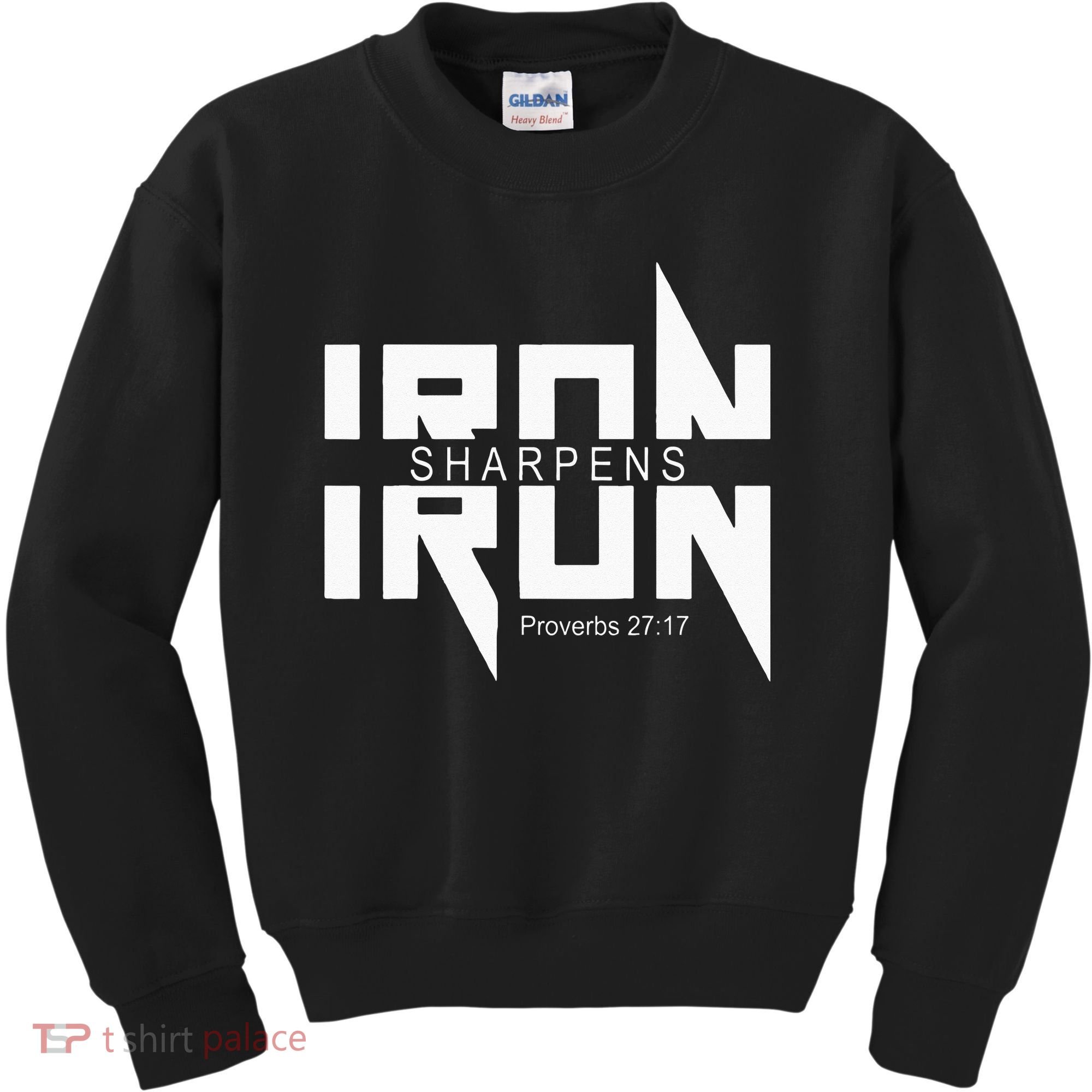 Iron Sharpens Iron Bible Jesus Faith Religious Christian Kids Sweatshirt