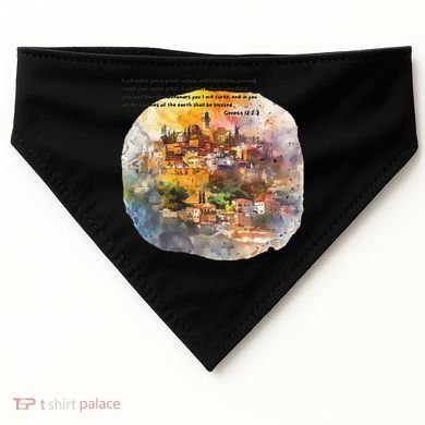 Israel Skyline USA-Made Doggie Bandana