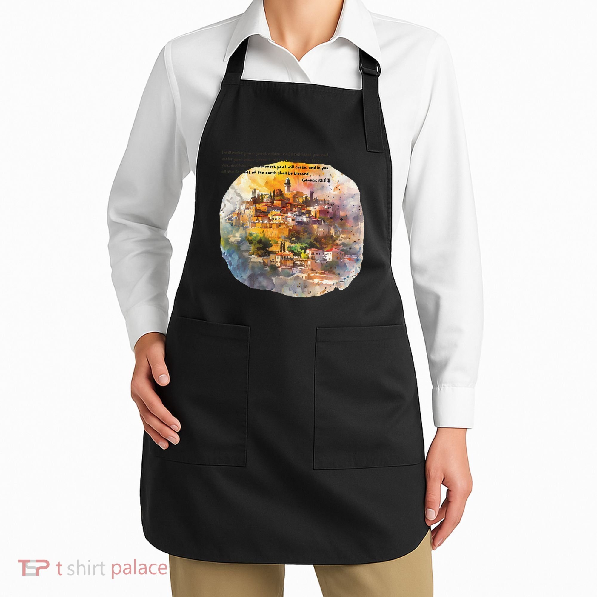 Israel Skyline Apron