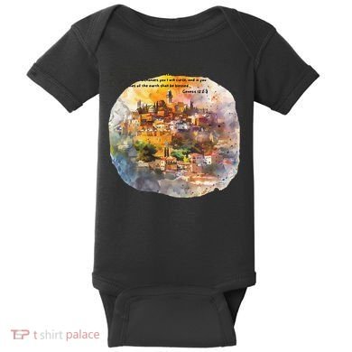 Israel Skyline Baby Bodysuit