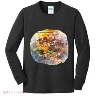 Israel Skyline Kids Long Sleeve Shirt thumb 0