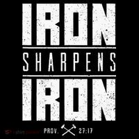 Iron Sharpens Iron Christian Men Bible Scripture Gym Workout Baby Bodysuit thumb 2