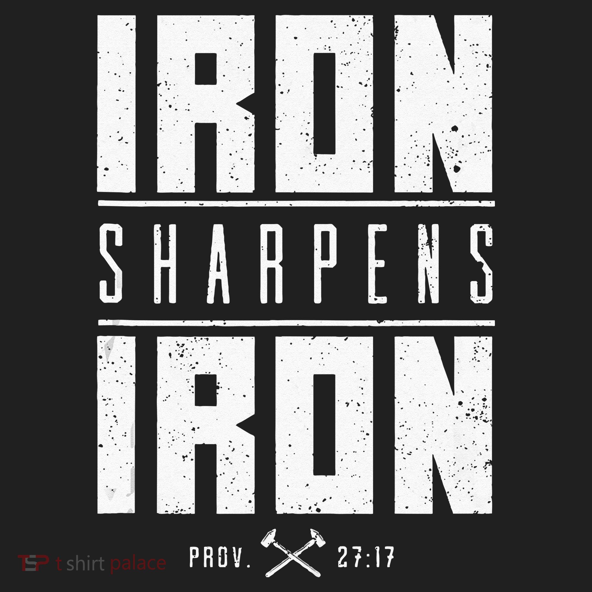 Iron Sharpens Iron Christian Men Bible Scripture Gym Workout Golf Towel
