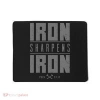 Iron Sharpens Iron Christian Bible Scripture Gym Workout Mousepad thumb 0