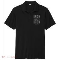 Iron Sharpens Iron Christian Bible Scripture Gym Workout Sport-Tek Posi-UV Pro Polo thumb 0