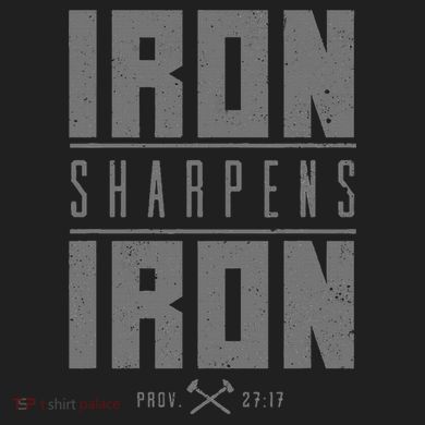 Iron Sharpens Iron Christian Bible Scripture Gym Workout Sport-Tek Posi-UV Pro Polo