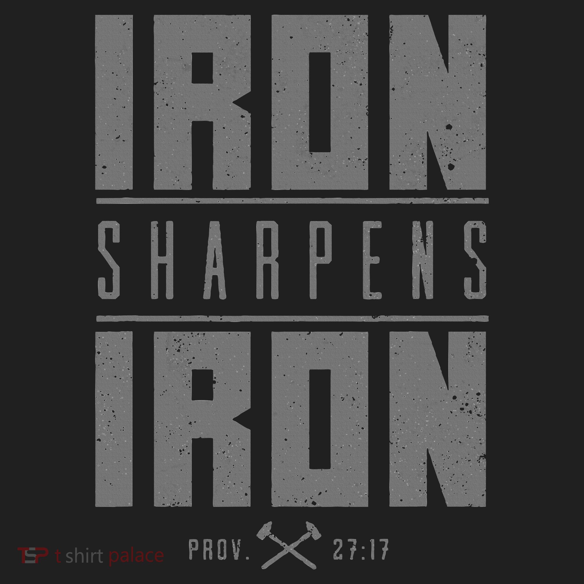 Iron Sharpens Iron Christian Bible Scripture Gym Workout Sport-Tek Posi-UV Pro Polo