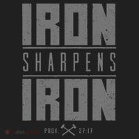 Iron Sharpens Iron Christian Bible Scripture Gym Workout Golf Towel thumb 3