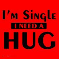 IM Single I Need A Hug Funny Valentines Day Gift Santa Hat thumb 1