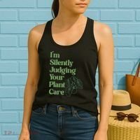 I'm Silently Judging Your Plant Care Plants Lovers  Women's Tank Top thumb 2