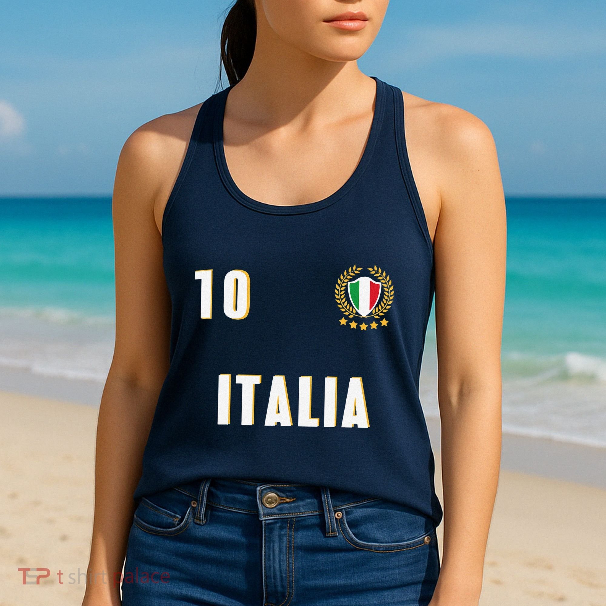 Italy Soccer Jersey 2023 Italia Football Team Women's Tank Top