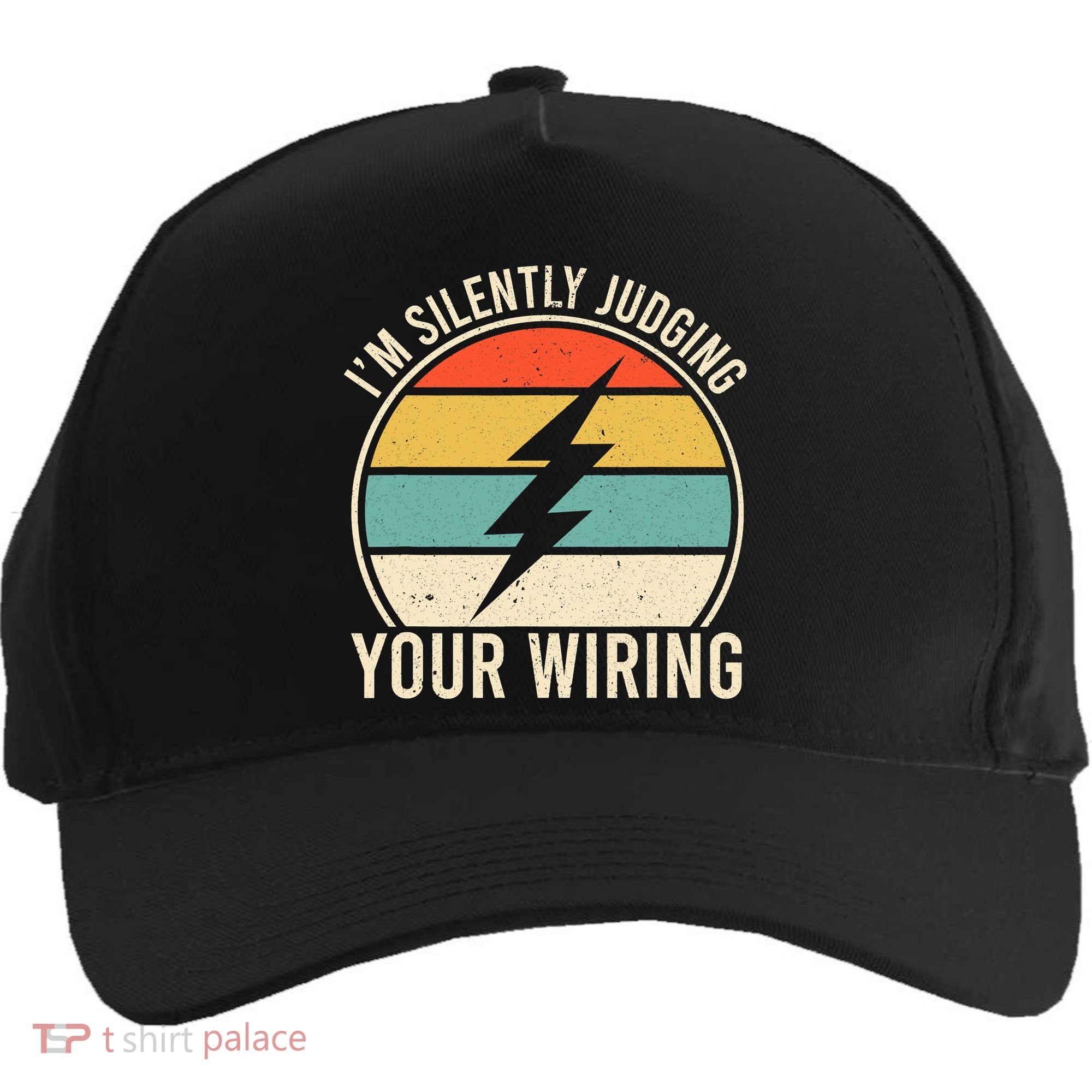 I'm Silently Judging Your Wiring Funny Electrician Lineman Five-Panel Snapback Cap