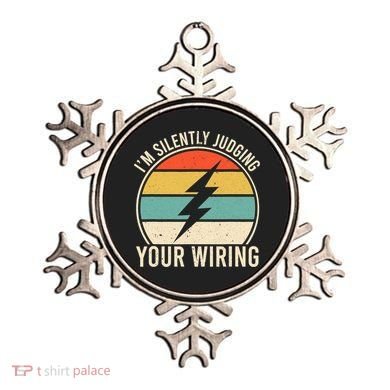 I'm Silently Judging Your Wiring Funny Electrician Lineman Ornament