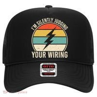 I'm Silently Judging Your Wiring Funny Electrician Lineman Hat thumb 0