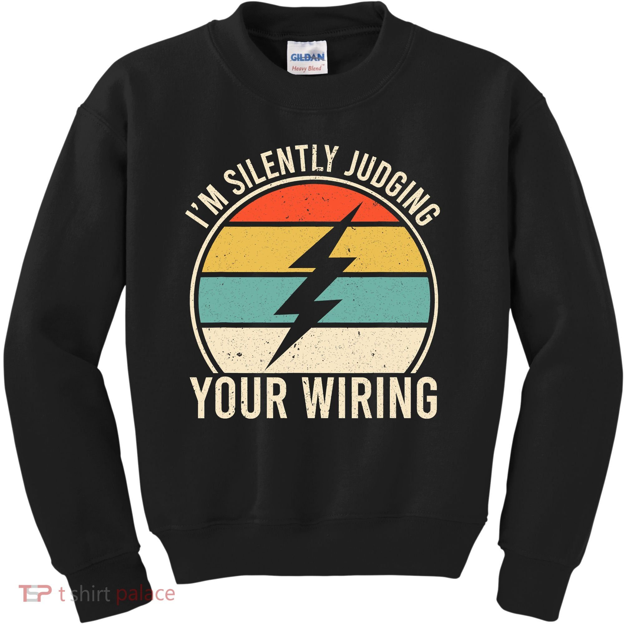 I'm Silently Judging Your Wiring Funny Electrician Lineman Kids Sweatshirt