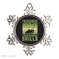 I'm Silently Judging Your Mowing Skills Lawn Mowing Gardener Great Gift Ornament thumb 0