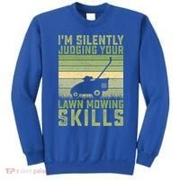 I'm Silently Judging Your Mowing Skills Lawn Mowing Gardener Great Gift Sweatshirt thumb 0