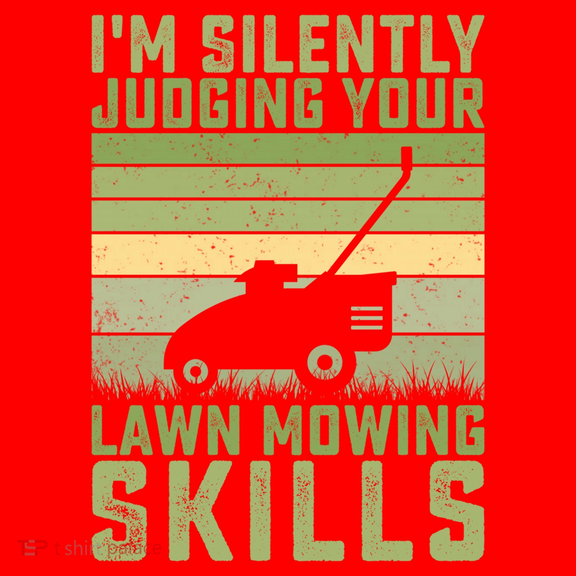 I'm Silently Judging Your Mowing Skills Lawn Mowing Gardener Great Gift Santa Hat