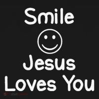 Inspirational Smile Jesus Loves You. Faith Bucket Hat thumb 4