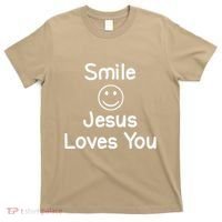 Inspirational Smile Jesus Loves You. Faith T-Shirt thumb 0
